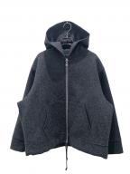 MADISON BLUEマディソンブルー）の古着「OVERSIZED HOODIE MELTON」｜グレー