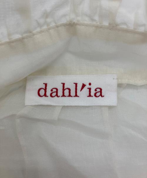 dahl'ia（ダリア）dahl'ia (ダリア) シアー フリル ブラウス アイボリー サイズ:Freeの古着・服飾アイテム