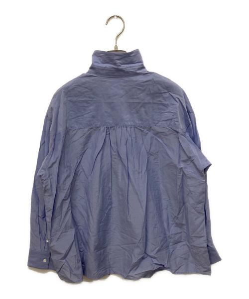 Spick and Span（スピック＆スパン）Spick and Span (スピック＆スパン) コットンシルクフロントフリルブラウス ラベンダー サイズ:Free 未使用品の古着・服飾アイテム