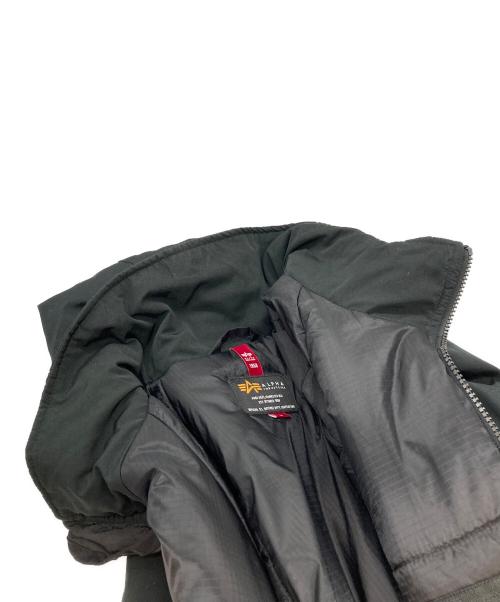 ALPHA（アルファ）ALPHA (アルファ) LEVEL7 コールドパーカージャケット ブラック サイズ:Lの古着・服飾アイテム