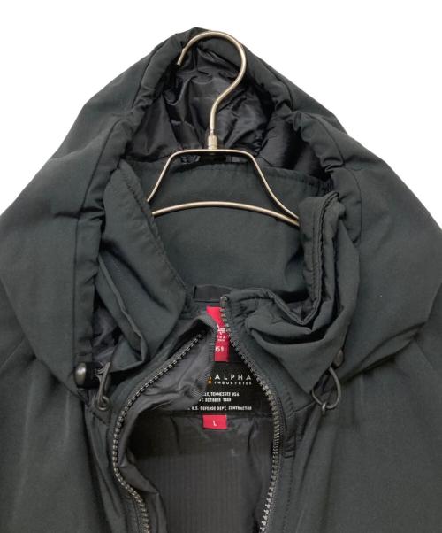 ALPHA（アルファ）ALPHA (アルファ) LEVEL7 コールドパーカージャケット ブラック サイズ:Lの古着・服飾アイテム