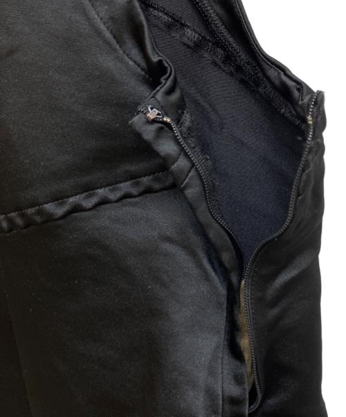 BLACK COMME des GARCONS（ブラックコムデギャルソン）BLACK COMME des GARCONS (ブラックコムデギャルソン) ポリ縮絨ノースリーブワンピース ブラック サイズ:XSの古着・服飾アイテム