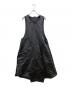BLACK COMME des GARCONS（ブラックコムデギャルソン）の古着「ポリ縮絨ノースリーブワンピース」｜ブラック