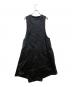 BLACK COMME des GARCONS (ブラックコムデギャルソン) ポリ縮絨ノースリーブワンピース ブラック サイズ:XS：32000円