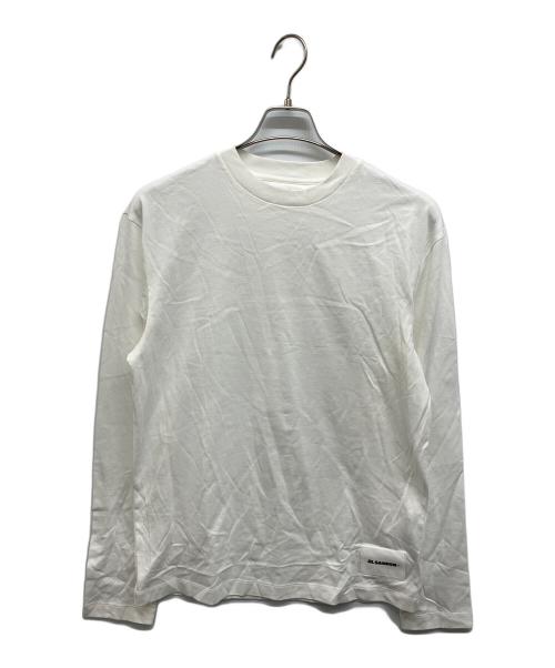 JIL SANDER+（ジルサンダープラス）JIL SANDER+ (ジルサンダープラス) ロングスリーブカットソー ホワイト サイズ:XSの古着・服飾アイテム