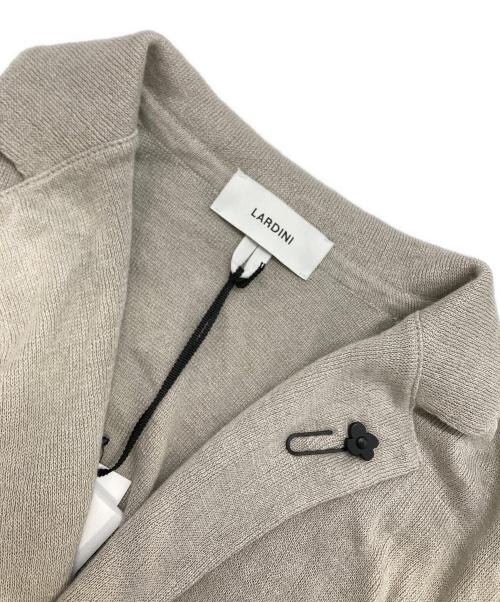 LARDINI（ラルディーニ）LARDINI (ラルディーニ) コットンミラノリブニットジャケット ライトグレー サイズ:S 未使用品の古着・服飾アイテム