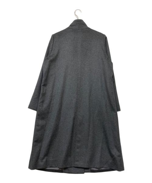 NEWYORKER（ニューヨーカー）NEWYORKER (ニューヨーカー) カシミヤスタンドカラーコート グレー サイズ:9の古着・服飾アイテム