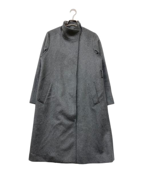 NEWYORKER（ニューヨーカー）NEWYORKER (ニューヨーカー) カシミヤスタンドカラーコート グレー サイズ:9の古着・服飾アイテム