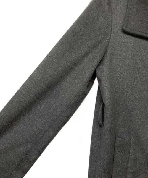 NEWYORKER（ニューヨーカー）NEWYORKER (ニューヨーカー) カシミヤスタンドカラーコート グレー サイズ:9の古着・服飾アイテム