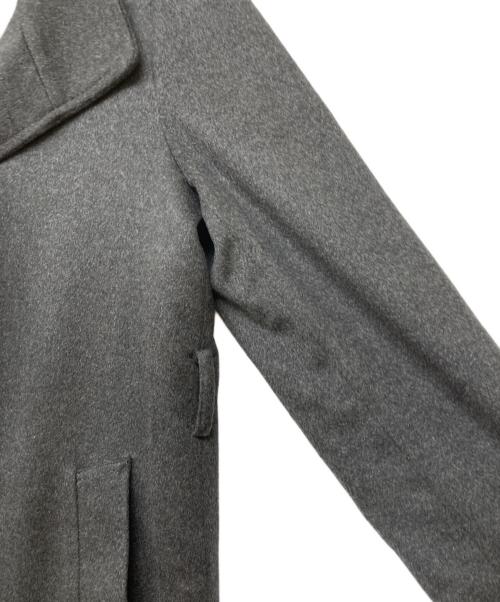 NEWYORKER（ニューヨーカー）NEWYORKER (ニューヨーカー) カシミヤスタンドカラーコート グレー サイズ:9の古着・服飾アイテム
