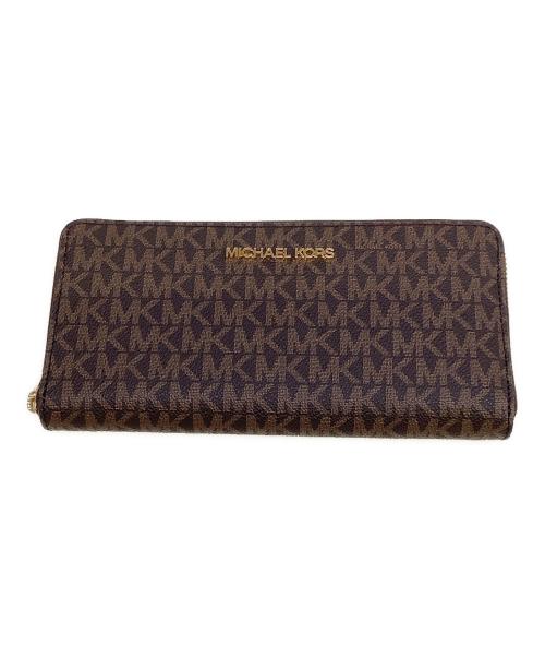 MICHAEL KORS（マイケルコース）MICHAEL KORS (マイケルコース) 長財布 ブラウンの古着・服飾アイテム