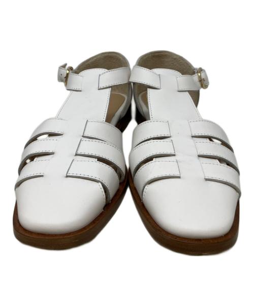 TOMORROW LAND（トゥモローランド）TOMORROW LAND (トゥモローランド) レザーグルカサンダル ホワイト サイズ:38の古着・服飾アイテム