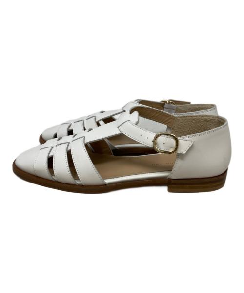 TOMORROW LAND（トゥモローランド）TOMORROW LAND (トゥモローランド) レザーグルカサンダル ホワイト サイズ:38の古着・服飾アイテム