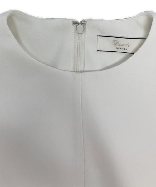 BEIGE（ベイジ）BEIGE (ベイジ) LUIZA / Iラインワンピース ホワイト サイズ:4の古着・服飾アイテム