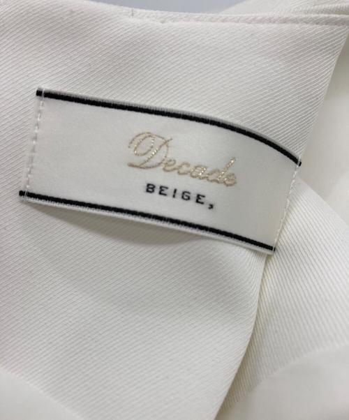 BEIGE（ベイジ）BEIGE (ベイジ) LUIZA / Iラインワンピース ホワイト サイズ:4の古着・服飾アイテム