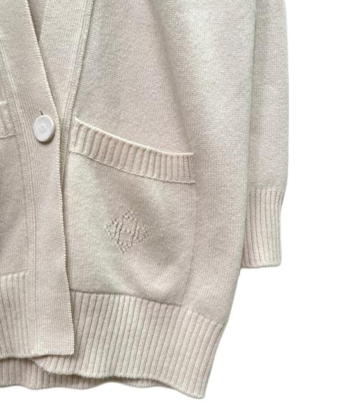 HERMES（エルメス）HERMES (エルメス) カシミヤニットカーディガン ベージュ サイズ:34の古着・服飾アイテム