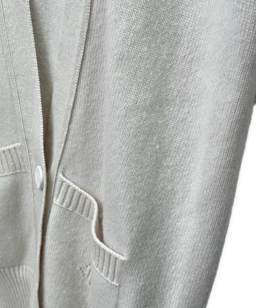 HERMES（エルメス）HERMES (エルメス) カシミヤニットカーディガン ベージュ サイズ:34の古着・服飾アイテム