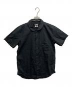 BLACK COMME des GARCONSブラックコムデギャルソン）の古着「丸襟半袖シャツ」｜ブラック