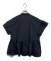 UNITED ARROWS (ユナイテッドアローズ) タフタ ステッチペプラムブラウス ネイビー サイズ:Free：6000円