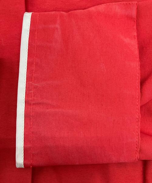 atelier KEISUZUKI（アトリエ ケイスズキ）atelier KEISUZUKI (アトリエ ケイスズキ) UNI ミカド ベルテットロングワンピースコート レッド サイズ:Freeの古着・服飾アイテム