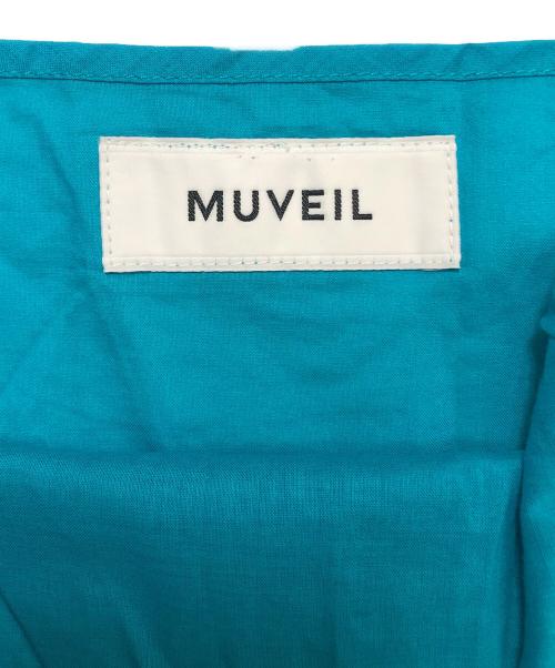 MUVEIL（ミュベール）MUVEIL (ミュベール) カラーステッチワンピース ブルー サイズ:SIZE 36の古着・服飾アイテム