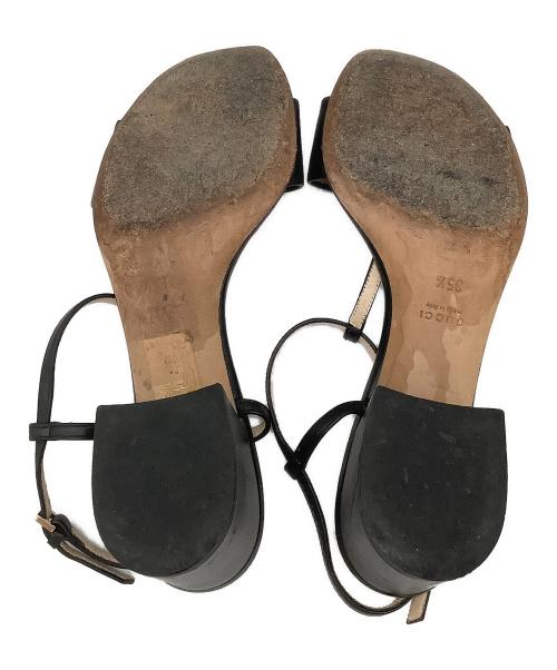 GUCCI（グッチ）GUCCI (グッチ) サンダル ホースビットサンダル 466706 ブラック サイズ:35 1/2の古着・服飾アイテム