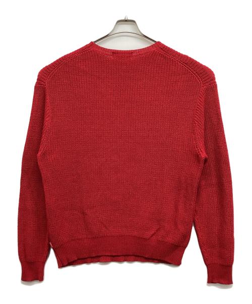 SUPREME（シュプリーム）Supreme (シュプリーム) COMME des GARCONS SHIRT (コムデギャルソンシャツ) コラボクルーネックセーター レッド サイズ:Mの古着・服飾アイテム