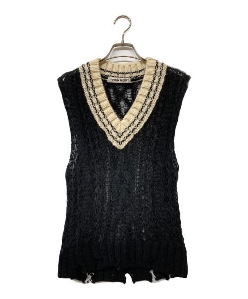 PRANK PROJECT（プランクプロジェクト）PRANK PROJECT (プランクプロジェクト) シアーチルデンニットベスト ブラック サイズ:FREEの古着・服飾アイテム