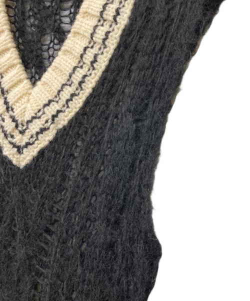 PRANK PROJECT（プランクプロジェクト）PRANK PROJECT (プランクプロジェクト) シアーチルデンニットベスト ブラック サイズ:FREEの古着・服飾アイテム