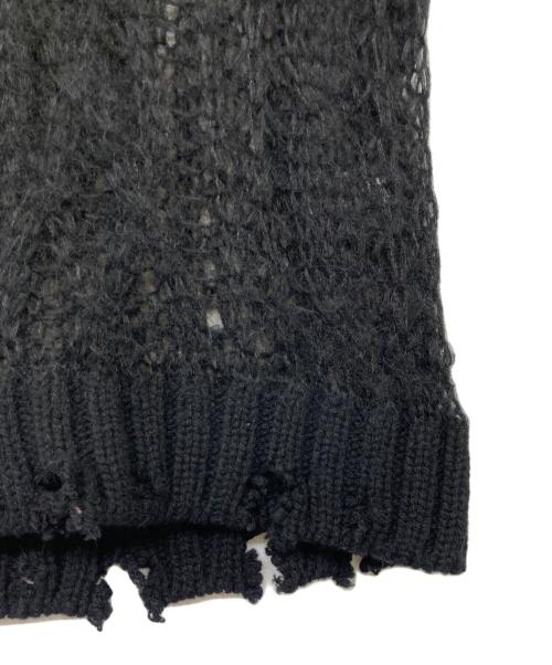 PRANK PROJECT（プランクプロジェクト）PRANK PROJECT (プランクプロジェクト) シアーチルデンニットベスト ブラック サイズ:FREEの古着・服飾アイテム