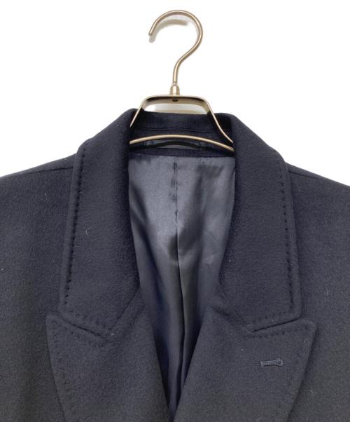 BELTA BUONO（ベルタ・ボーノ）BELTA BUONO (ベルタ・ボーノ) ダブルブレストカシミヤコート ネイビー サイズ:Lの古着・服飾アイテム
