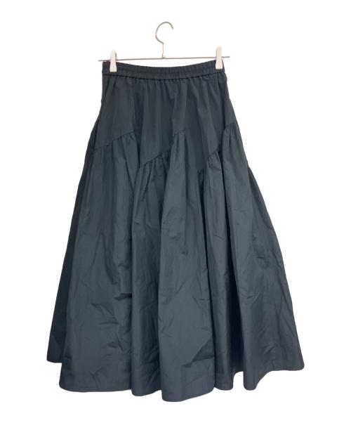 ANAYI（アナイ）ANAYI (アナイ) タフタ切替えティアード スカート ブラック サイズ:SIZE36 未使用品の古着・服飾アイテム