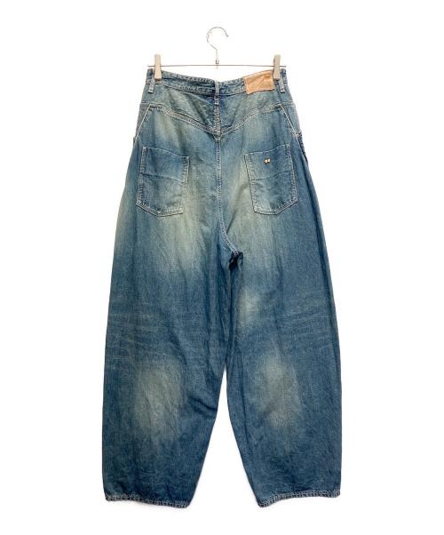 mina perhonen（ミナ ペルホネン）mina perhonen (ミナ ペルホネン) バルーンワイドデニム ブルー サイズ:36の古着・服飾アイテム