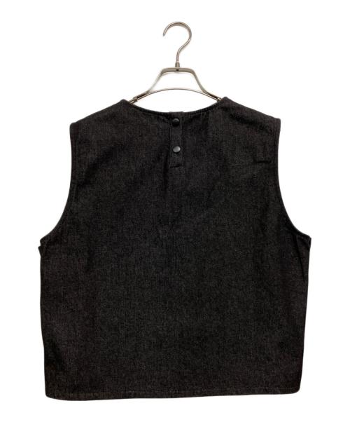 eunoia（ユノイア）eunoia (ユノイア) デニムベスト ブラック サイズ:記載なし　 未使用品の古着・服飾アイテム