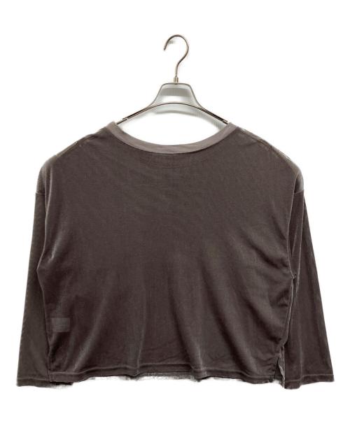 DROIT BELLO（ドロイトベロ）DROIT BELLO (ドロイトベロ) ベロアメッシュプルオーバー グレー サイズ:Freeの古着・服飾アイテム