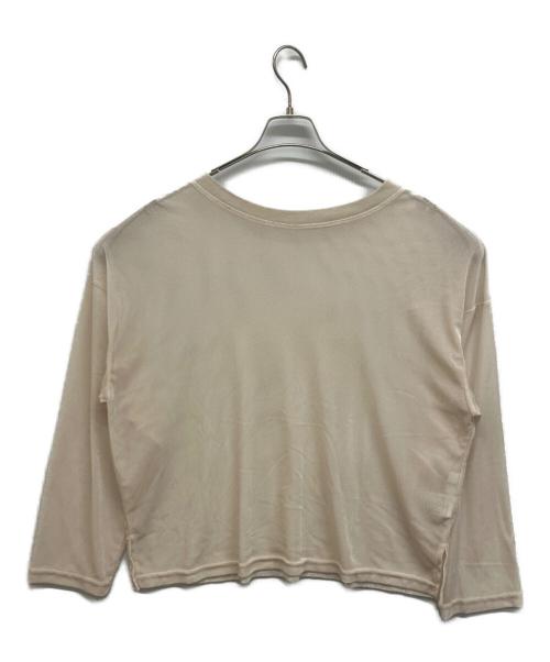 DROIT BELLO（ドロイトベロ）DROIT BELLO (ドロイトベロ) ベロアメッシュプルオーバー アイボリー サイズ:Freeの古着・服飾アイテム