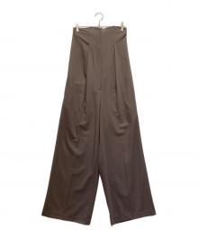 TODAYFUL（トゥデイフル）の古着「Tuck Bare Combinaison」｜ブラウン