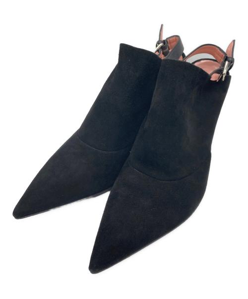 Acne studios（アクネ ストゥディオス）Acne studios (アクネ ストゥディオス) ハイヒールスウェードパンプス ブラック サイズ:35の古着・服飾アイテム