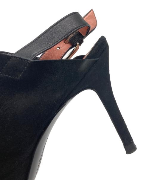 Acne studios（アクネ ストゥディオス）Acne studios (アクネ ストゥディオス) ハイヒールスウェードパンプス ブラック サイズ:35の古着・服飾アイテム