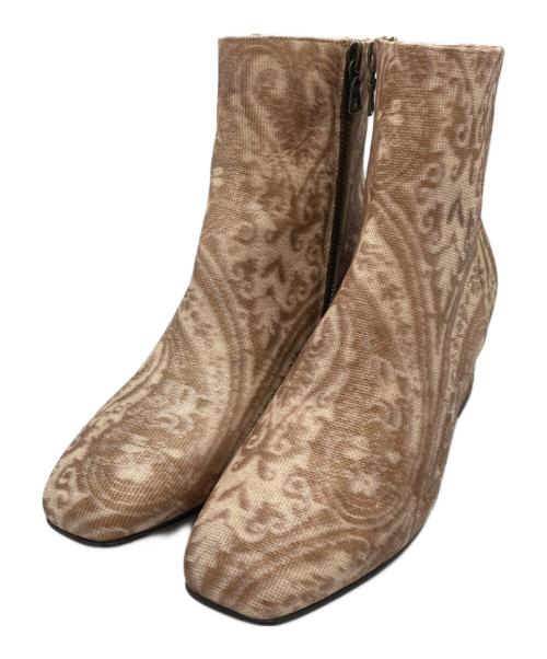 DRIES VAN NOTEN（ドリスヴァンノッテン）DRIES VAN NOTEN (ドリスヴァンノッテン) ショートブーツ ピンク サイズ:35の古着・服飾アイテム