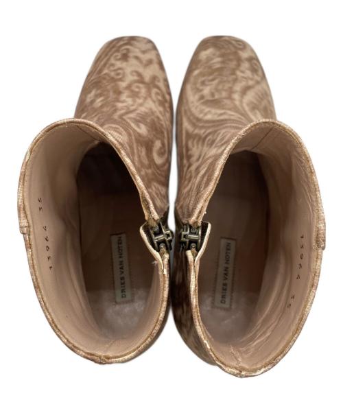 DRIES VAN NOTEN（ドリスヴァンノッテン）DRIES VAN NOTEN (ドリスヴァンノッテン) ショートブーツ ピンク サイズ:35の古着・服飾アイテム
