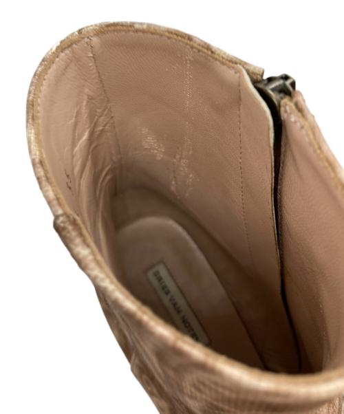 DRIES VAN NOTEN（ドリスヴァンノッテン）DRIES VAN NOTEN (ドリスヴァンノッテン) ショートブーツ ピンク サイズ:35の古着・服飾アイテム