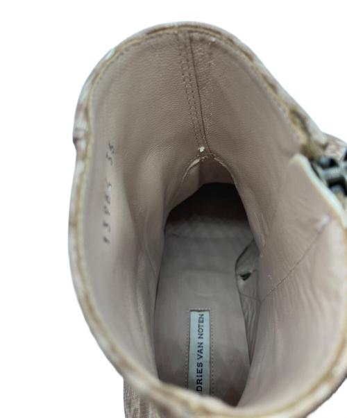 DRIES VAN NOTEN（ドリスヴァンノッテン）DRIES VAN NOTEN (ドリスヴァンノッテン) ショートブーツ ピンク サイズ:35の古着・服飾アイテム