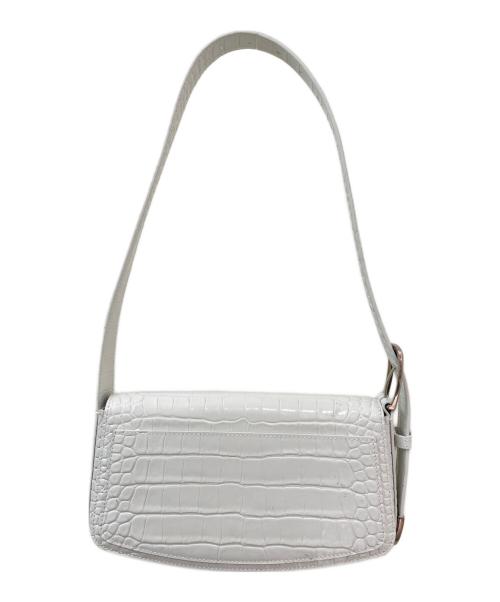 BALENCIAGA（バレンシアガ）BALENCIAGA (バレンシアガ) 型押しショルダーバッグ ホワイトの古着・服飾アイテム