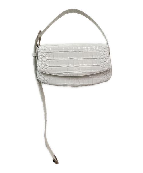 BALENCIAGA（バレンシアガ）BALENCIAGA (バレンシアガ) 型押しショルダーバッグ ホワイトの古着・服飾アイテム