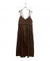 DRESSLAVE（ドレスレイブ）の古着「double spaghetti strap all in one(ダブルスパゲティストラップオールインワン)」｜ブラウン