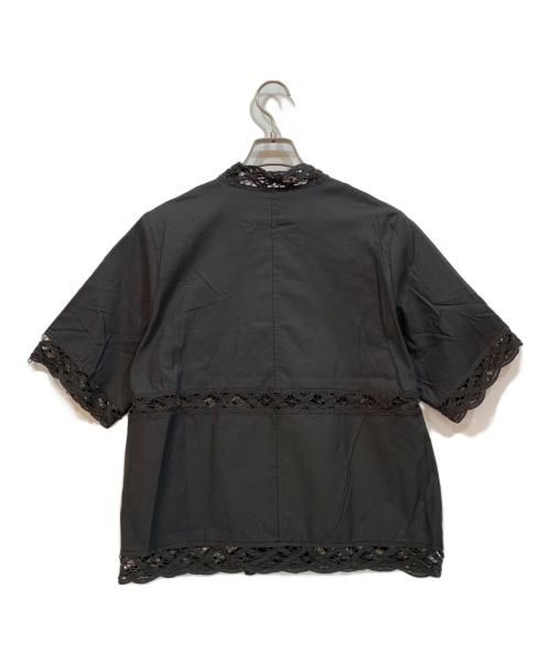 BEAUTY&YOUTH（ビューティーアンドユース）BEAUTY&YOUTH (ビューティーアンドユース) バテンレース ショートスリーブシャツ グレー サイズ:FREEの古着・服飾アイテム