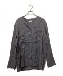journal standard L'essage（ジャーナルスタンダード レサージュ）の古着「ノーカラーシャツ」｜グレー