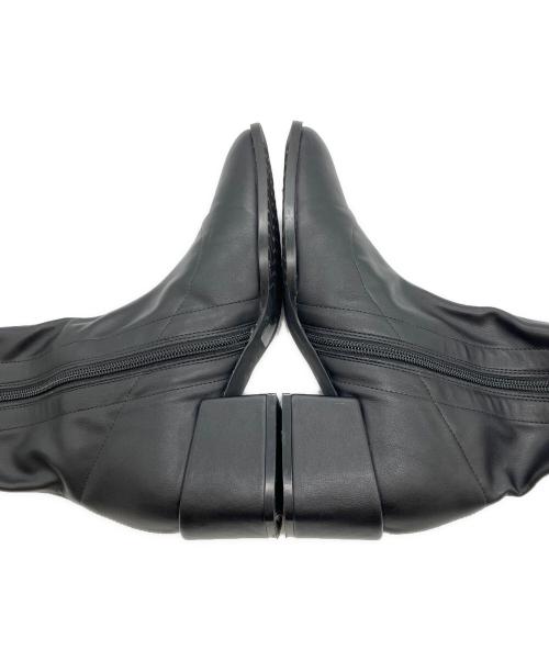 F by WELL FIT（エフバイウェルフィット）F by WELL FIT (エフバイウェルフィット) ストレッチショートブーツ ブラック サイズ:23.5の古着・服飾アイテム
