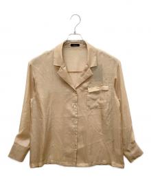 anuans（アニュアンス）の古着「シアーテーラードシャツ」｜ベージュ